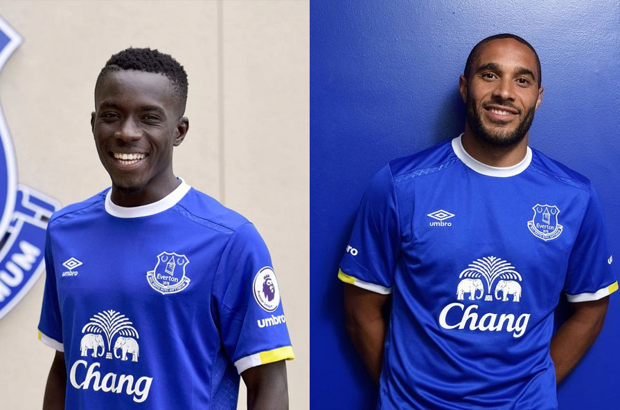 Idrissa Gueye and Ashley Williams