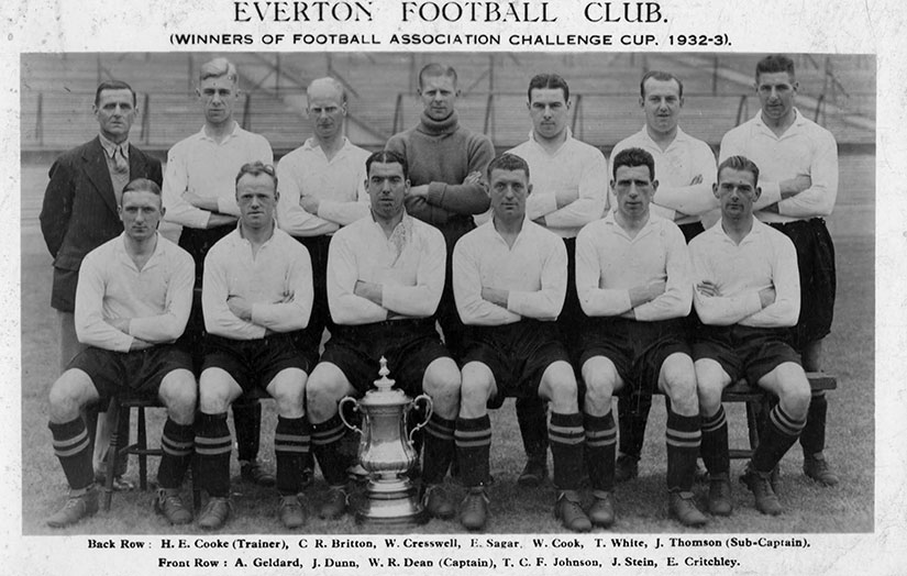 Everton's 1933 FA Cup winning team