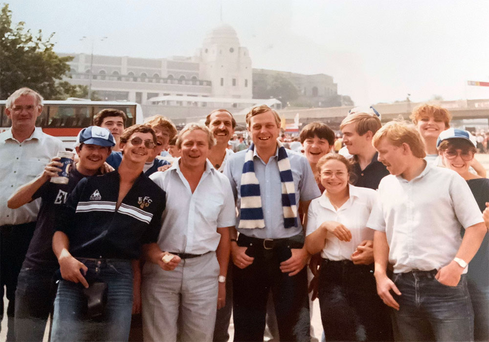 Tom Walker at Wembley in the mid-1980s